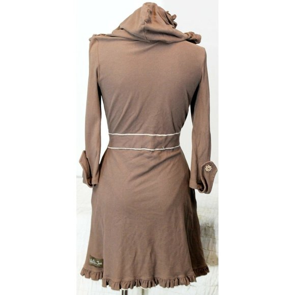 Matilda Jane Hooded Cardigan Woman M Beige Brown L - Picture 4 of 11